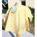 blouse nylon jaune vintage GALOPINS 1 an