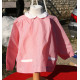 Petite blouse nylon  vichy rose GALOPIN 2 ans neuve