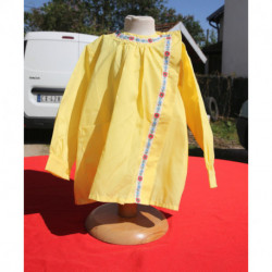 blouse nylon jaune FILENE vintage 2 ans 1,2 neuve