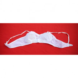 soutien gorge ancien nylon blanc demi obus neuf 95