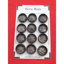 boutons vintage sur plaque marque HAUTE MODE neufs