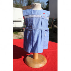 robe bleu vintage LLILY CHIC neuve coton 18 mois