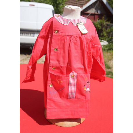 petite blouse rouge coton AU CLAIR DE LA LUNE neuve GUY 2 ans