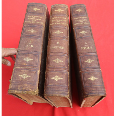 3 Dictionnaires des mots et des choses LARIVE et FLEURY 1903