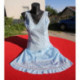 Combinaison fond de robe polyamide vintage bleu clair L