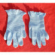 paire de gants crochet vintage bleu lavande neuf