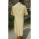 robe vintage caroline ROHMER jaune pale doublée 44/46