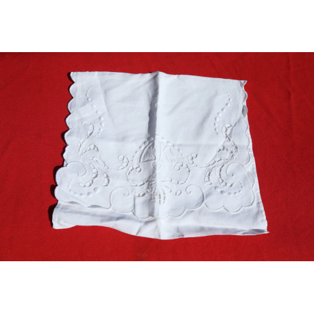 enveloppe ancienne lingerie fil blanche broderie richelieur