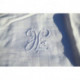 taie oreiller ancienne fil blanche monogramme jours 68x71 cm