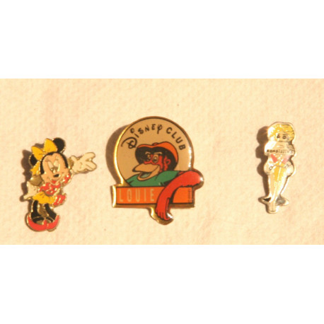 3 pins dessins animés notamment disney