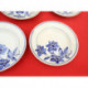 Rare 6 assiettes creuses SARREGUEMINES U.C. decor fleurs bleues ancien