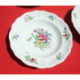 6 assiettes creuses LUNEVILLE K G modèle réverbere décor de roses