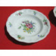 6 assiettes creuses LUNEVILLE K G modèle réverbere décor de roses