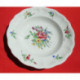 6 assiettes creuses LUNEVILLE K G modèle réverbere décor de roses