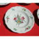 7 assiettes creuses LUNEVILLE K  G réverbère décor de fleurs différentes