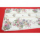 grand rideau tissu ameublement fleuri ancien 176 x 460 cm