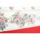 grand rideau tissu ameublement fleuri ancien 176 x 460 cm