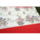 grand rideau tissu ameublement fleuri ancien 176 x 460 cm