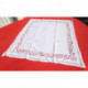 petite nappe ancienne pur fil broderie richelieu et jour