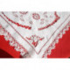 belle nappe broderie richelieu ou renaissance ancienne bord dentelle