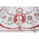 belle nappe broderie richelieu ou renaissance ancienne bord dentelle