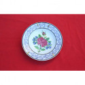 rare assiette creuse LUNEVILLE décor de fleurs ancienne