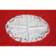 napperon ancien blanc oval broderie richelieu 28x41 cm