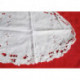 napperon ancien blanc oval broderie richelieu 28x41 cm