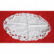 napperon ancien blanc oval broderie richelieu 28x41 cm